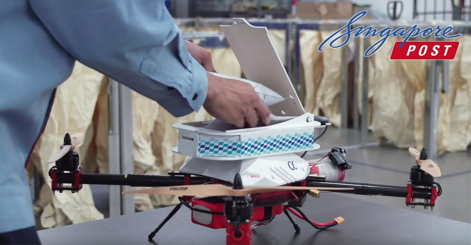 SingPost drone delivery bezorging pakket 960x500