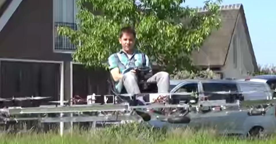 quadcopter drone mensen transport nederland