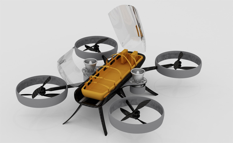 Revolutionair Drone Ambulance concept wint innovatieprijs