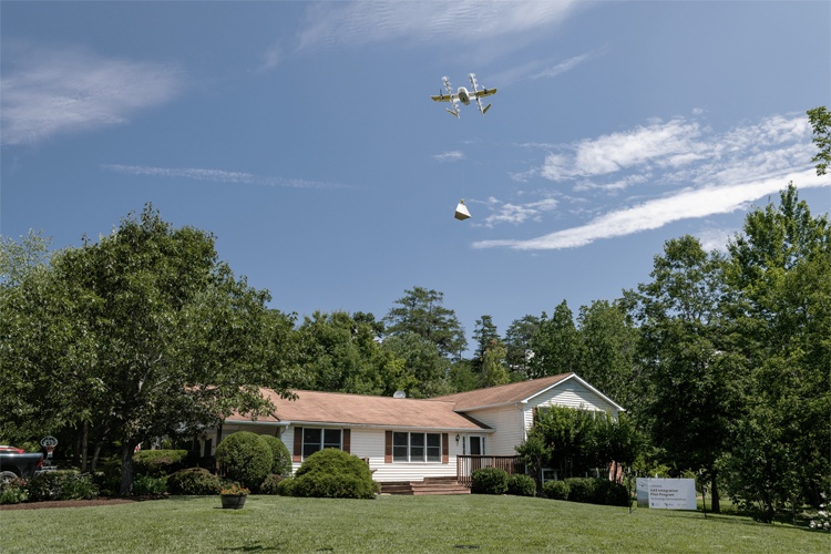 Wing start met eerste commerciële drone-bezorging in VS
