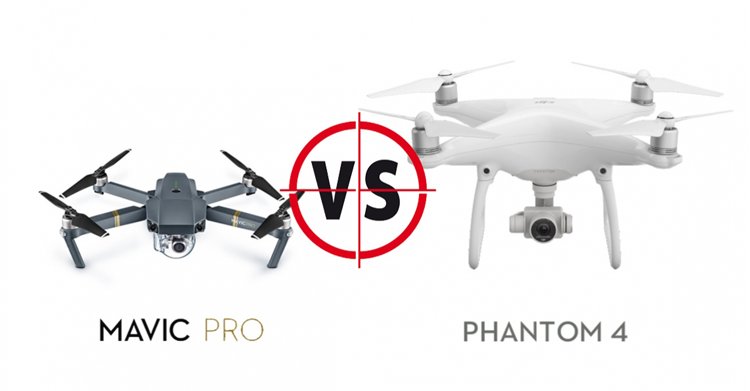 DJI Mavic Pro VS DJI Phantom 4 door Helipal