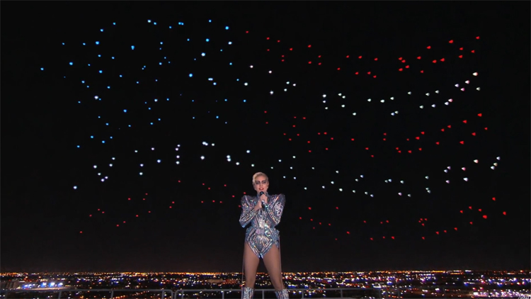 Intel's video van Halftime Show Super Bowl