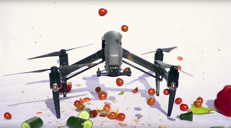 DJI Inspire 2 drone blender